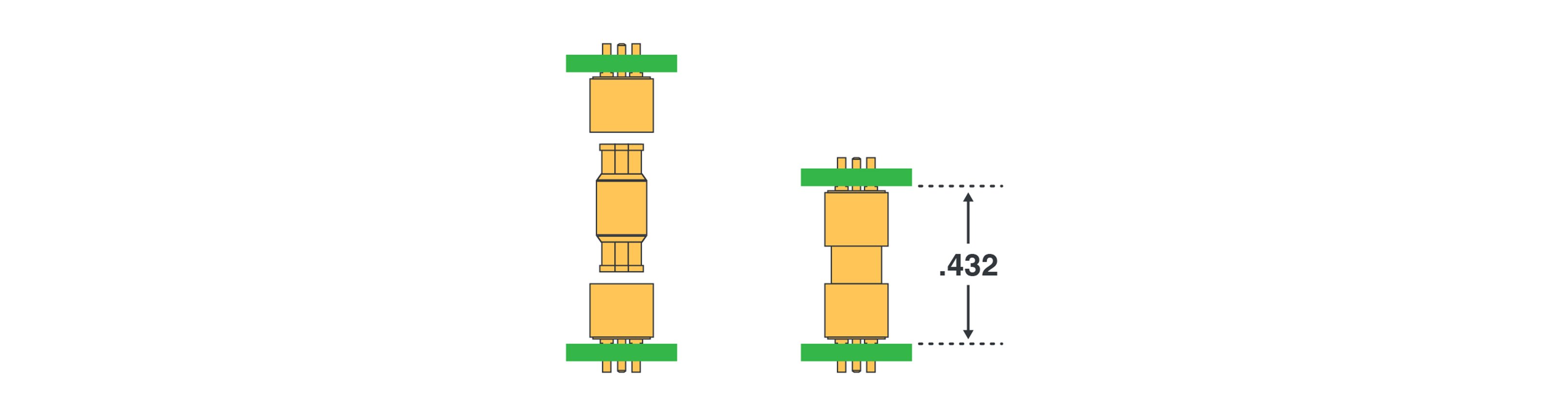 Cinch Johnson™ mmWave connectors.